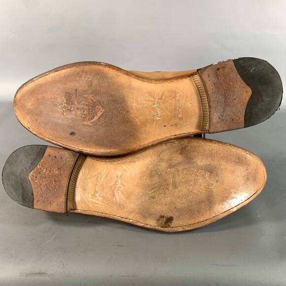 PAUL SMITH Size 10.5 Tan Antique Leather Tassels Loafers main image 6